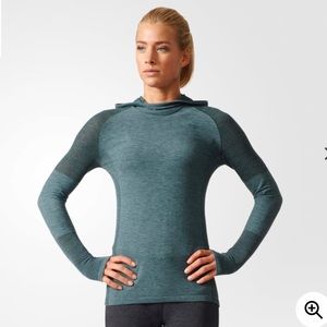 adidas Primeknit LS Wool Hooded Top NWT